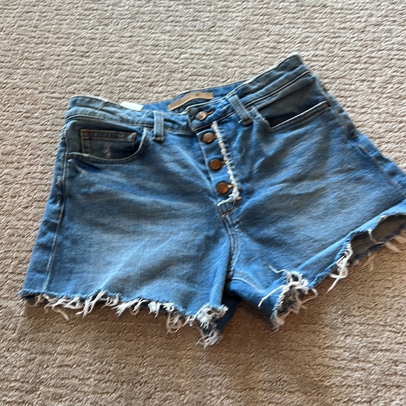 Joe's Jeans Shorts Joes Jeans Shorts 29 High Waisted Denim Button